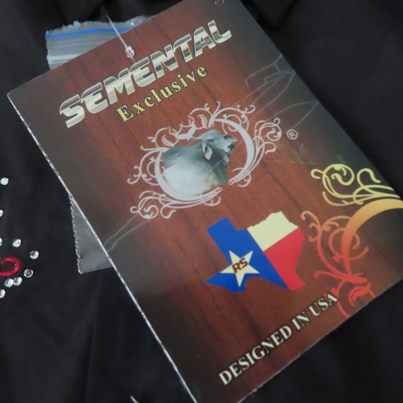 Rancho Semental Shirt Men Sz XS Button Up Long Sleeve Embroidered NWT -2 - Picture 7 of 8